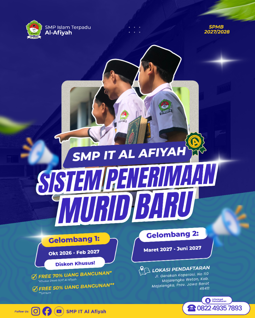 Smp 200 SMP IT Al-Afiyah Majalengka | Be Smart & Religious • Terakreditasi A ...